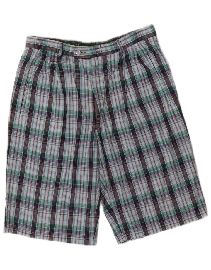 Conte of Florence Chino Shorts til mænd W30 Medium flerfarvet tern