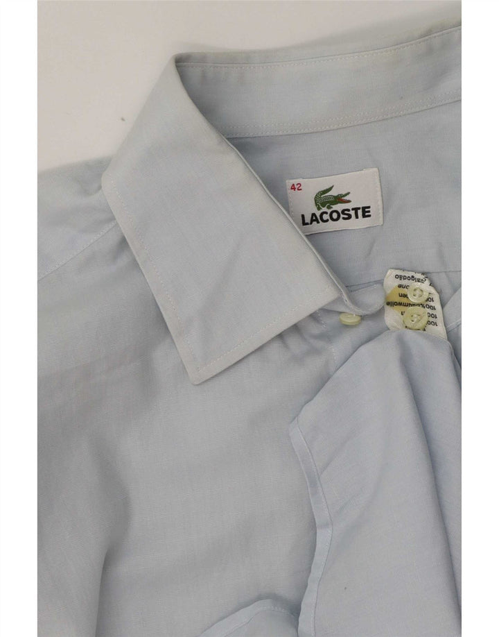 Lacoste Herreskjorte str. 42 Large Blue Cotton
