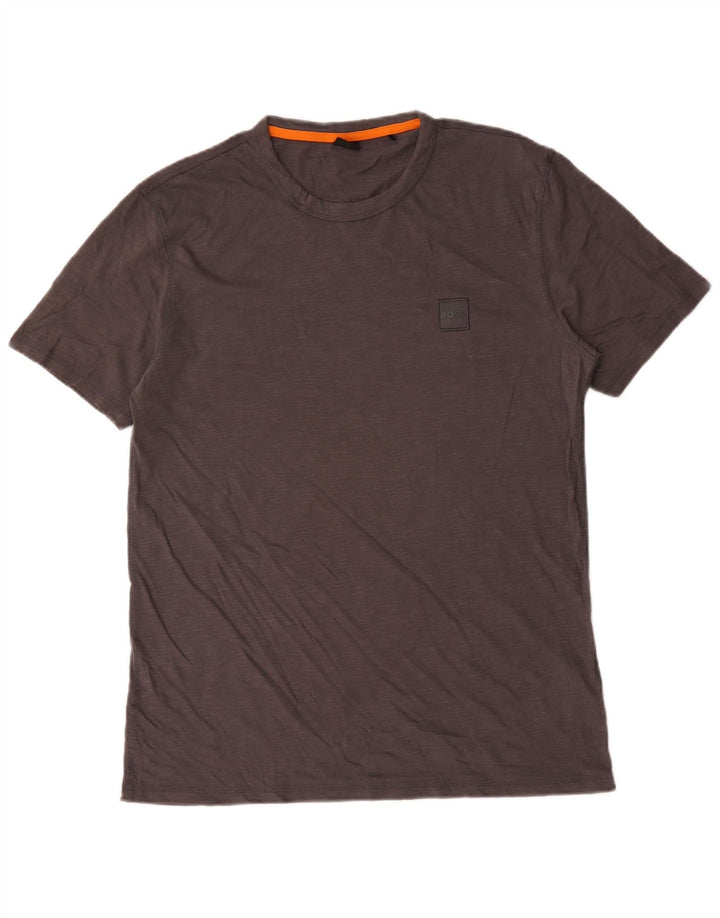 Hugo Boss Herre T-Shirt Top Stor Grå Bomuld