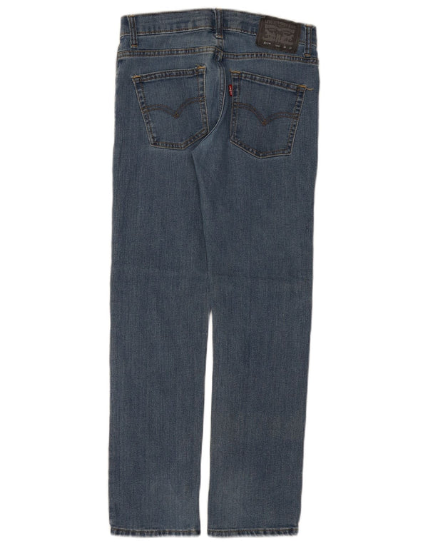 LEVI'S Boys 511 Slim Jeans 11-12 år W26 L26 Blå Bomuld