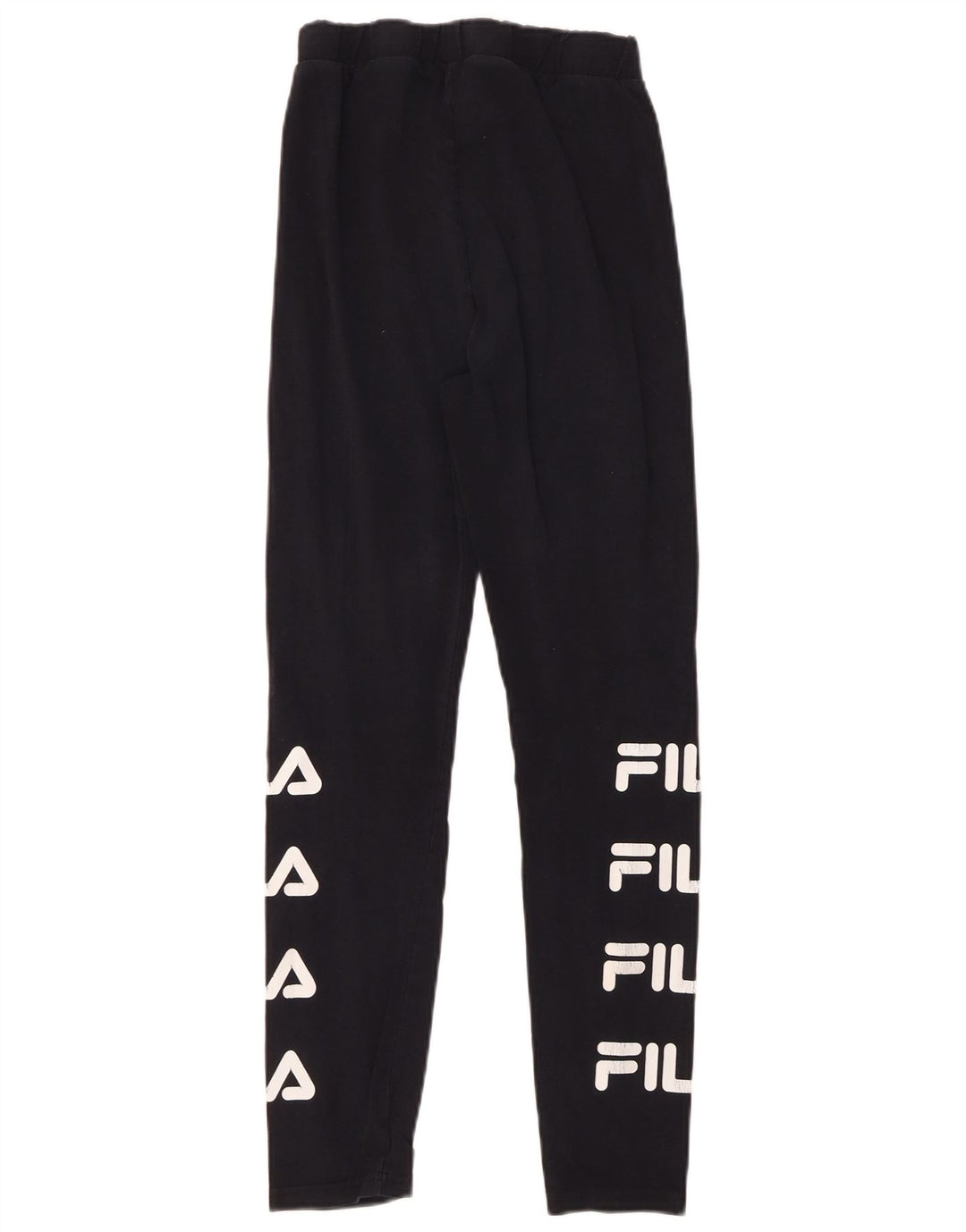 FILA Grafiske Leggings til kvinder UK 10 Lille sort bomuld