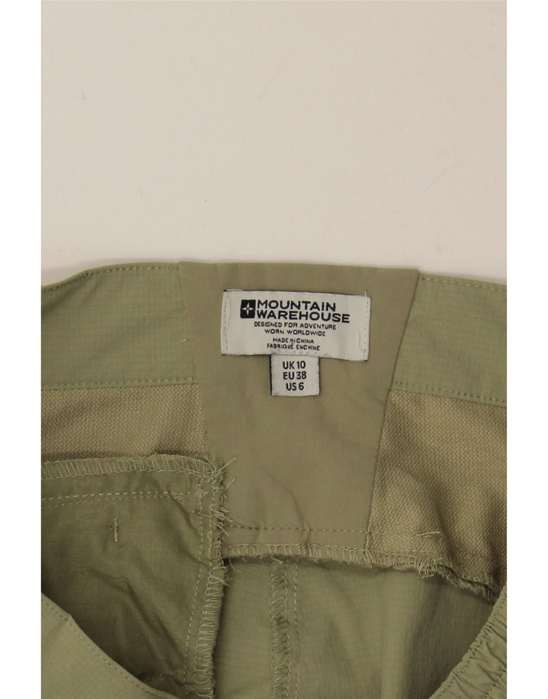 MOUNTAIN WAREHOUSE Womens Cargo Trousers UK 10 Small W30 L29 Khaki Vintage Mountain Warehouse and Second-Hand Mountain Warehouse from Messina Hembry 