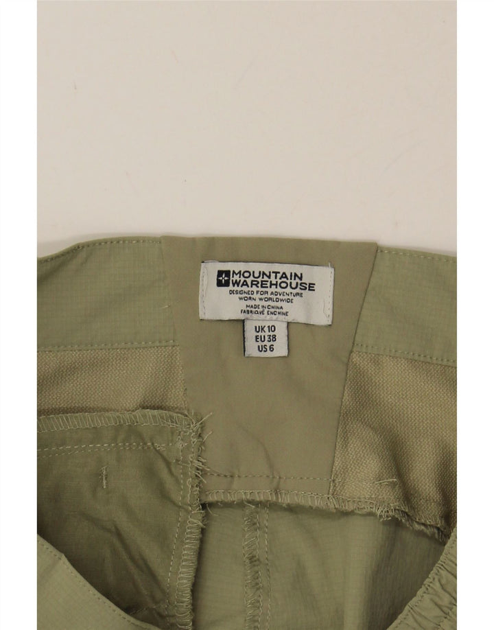 MOUNTAIN WAREHOUSE Womens Cargo Trousers UK 10 Small W30 L29 Khaki Vintage Mountain Warehouse and Second-Hand Mountain Warehouse from Messina Hembry 