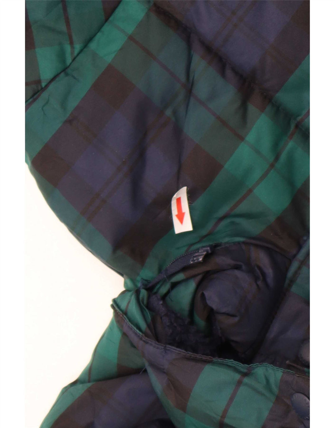 Gap Boys hættejakke 13-14 år 2XL marineblå ternet polyester