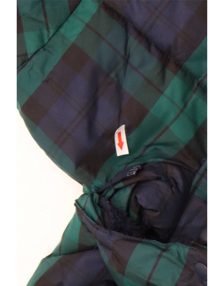 Gap Boys hættejakke 13-14 år 2XL marineblå ternet polyester