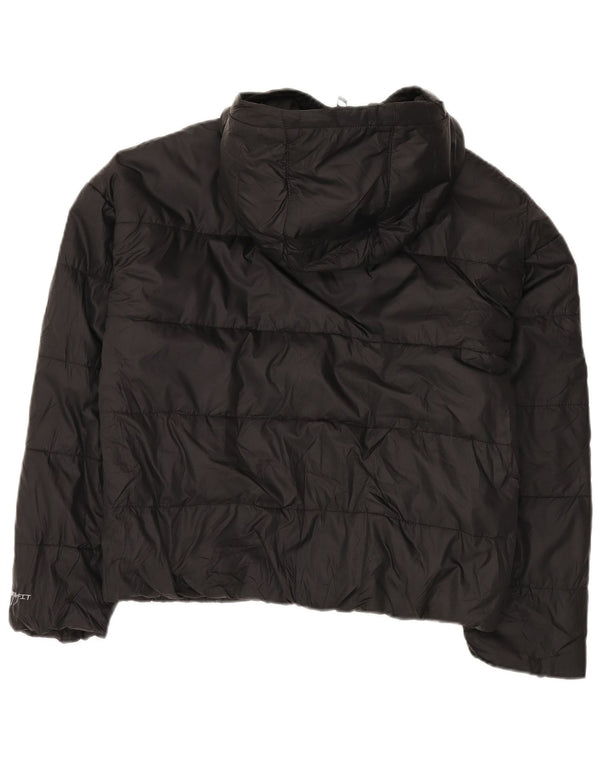 Nike Dame Therma-Fit Oversized polstret jakke med hætte UK 10 Small Black