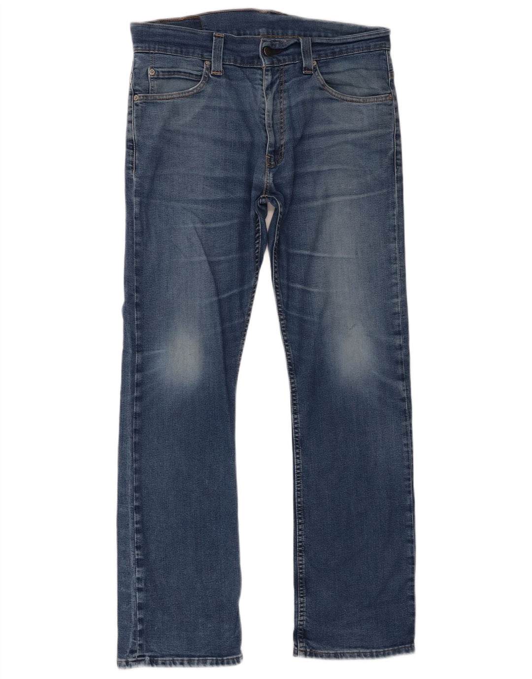 Levi's Herre 506 Straight Jeans W34 L32 Blå Bomuld