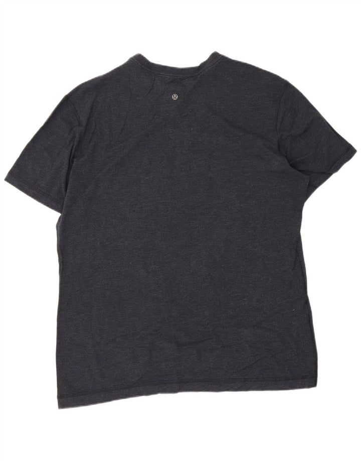 Lululemon herre T-shirt top 2XL marineblå bomuld