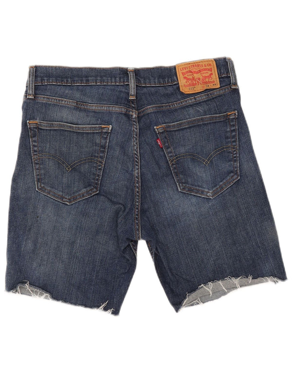 LEVI'S Herre 511 denimshorts W34 Large Blue Cotton