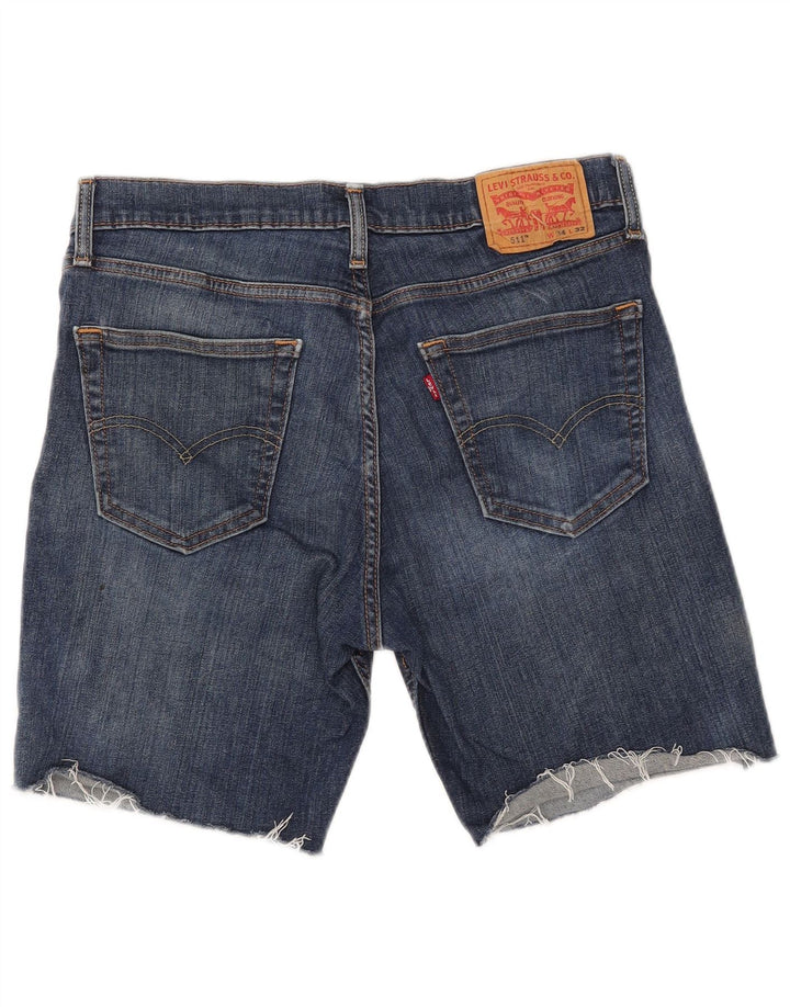 LEVI'S Herre 511 denimshorts W34 Large Blue Cotton