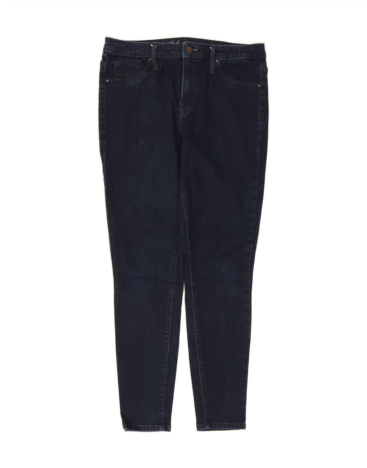 MOSSIMO Womens High Rise Jegging Jeans US 10 Large W30 L27 Navy Blue Vintage Mossimo and Second-Hand Mossimo from Messina Hembry 