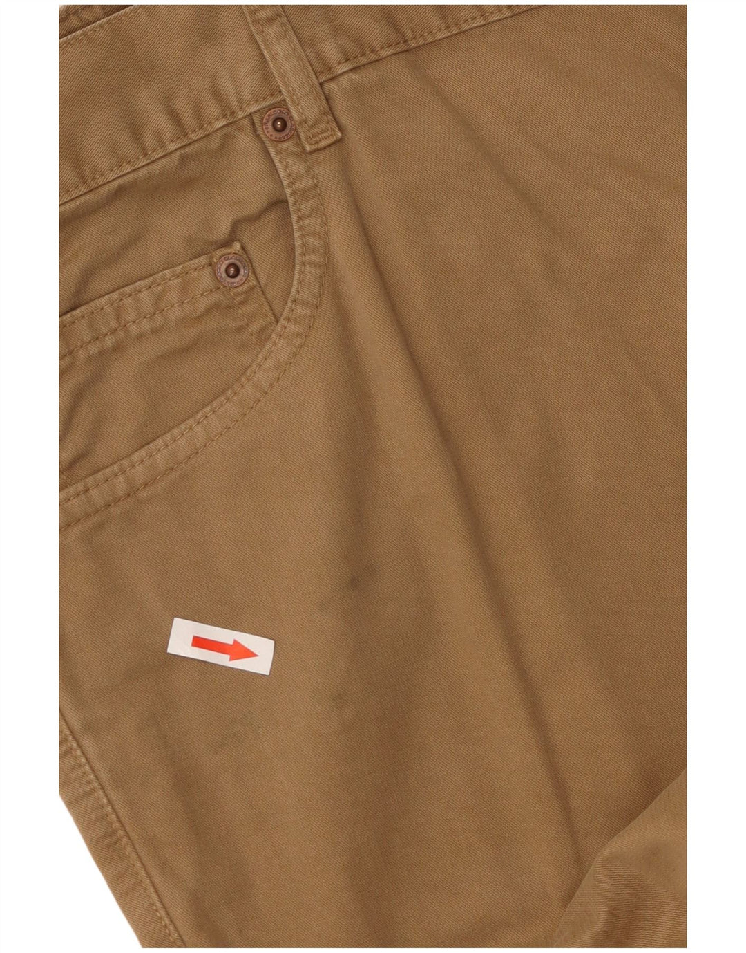 Marlboro Classics Straight Casual Bukser til mænd W44 L34 Beige Bomuld