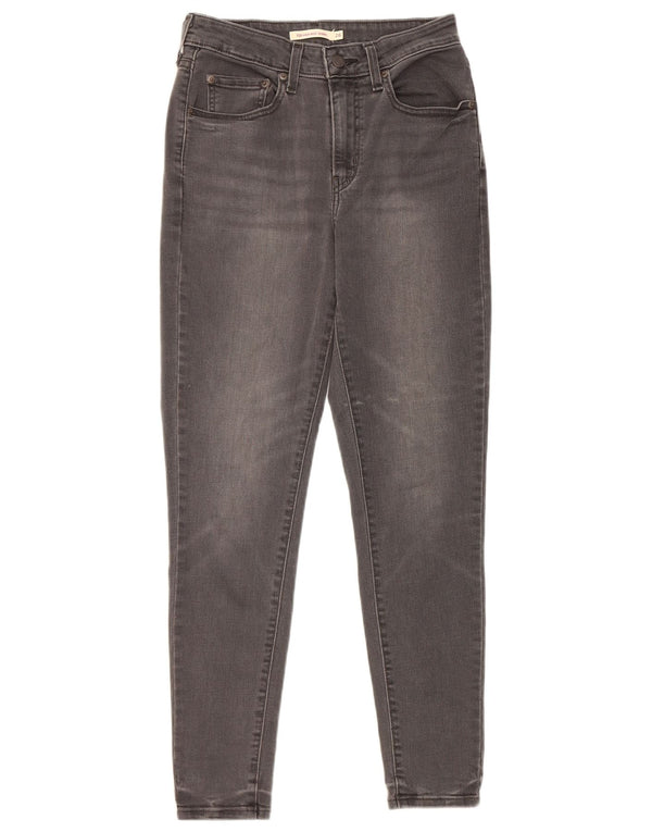 Levi's Dame 721 Skinny Jeans med høj talje W26 L28 Grå Bomuld