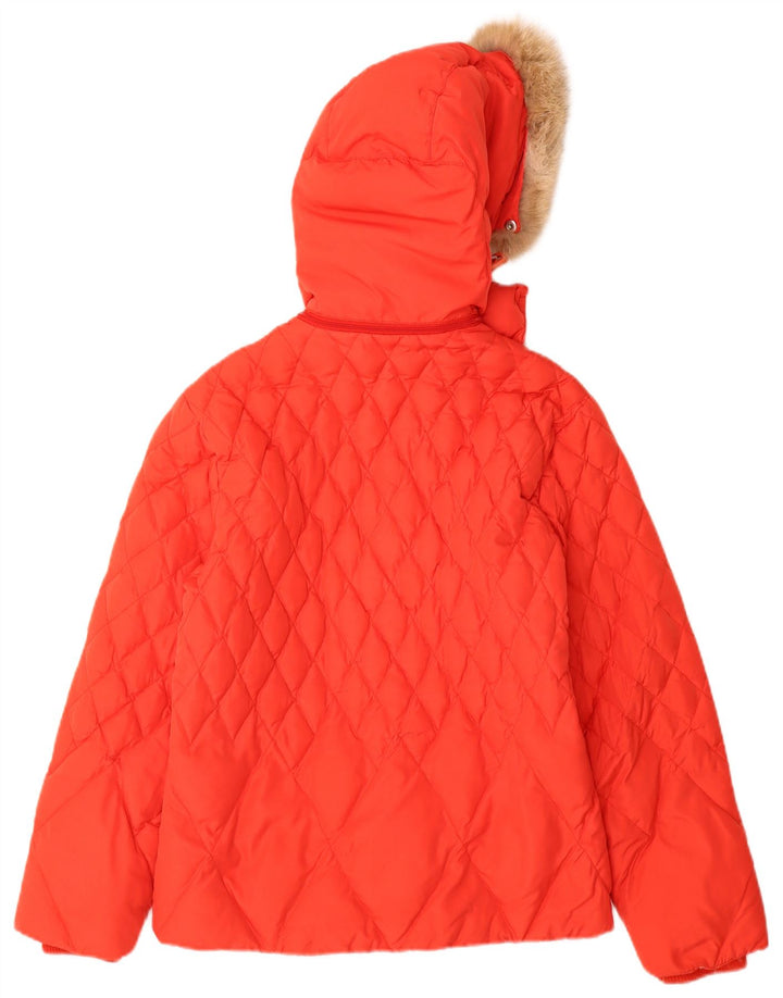 Conte of Florence Polstret hættejakke til kvinder IT 44 Medium Rød Polyester