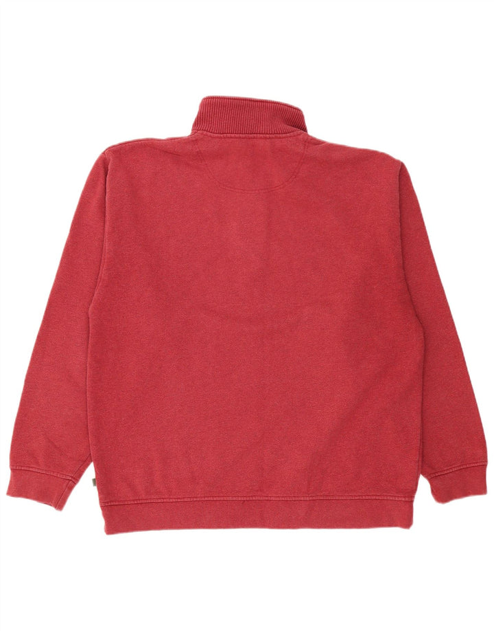 Orvis Sweatshirt med lynlås til mænd, stor Bourgogne bomuld