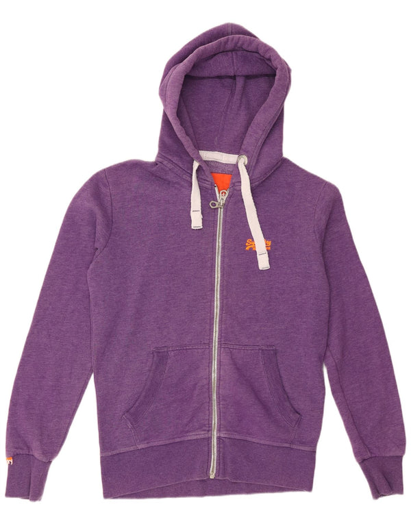 Superdry Hættetrøje med lynlås til mænd Medium Lilla Bomuld