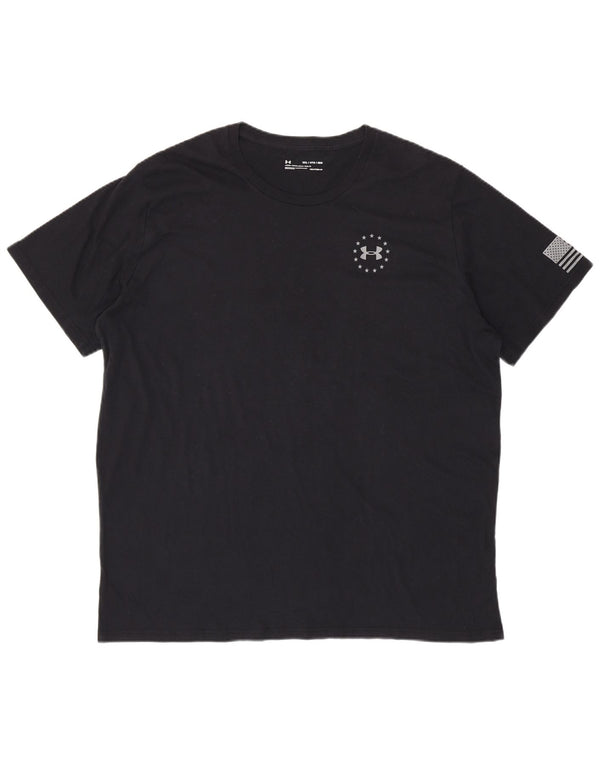UNDER ARMOUR Herre Heat Gear Grafisk T-Shirt Top 3XL Sort