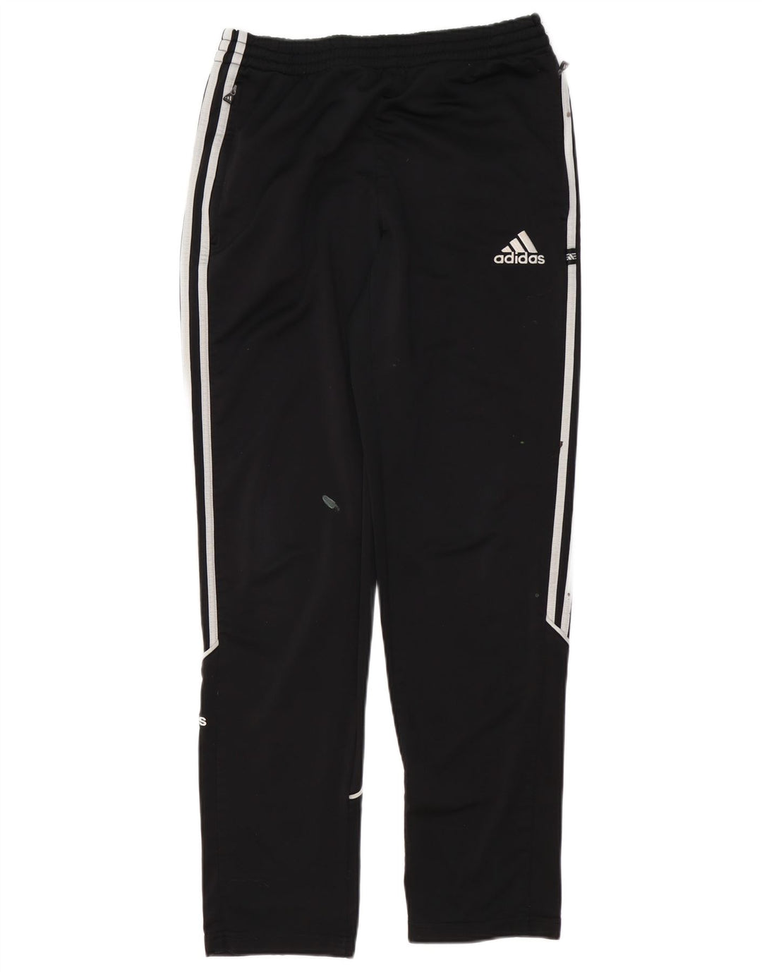 ADIDAS Boys Graphic Tracksuit Trousers 15-16 Years  Black Polyester