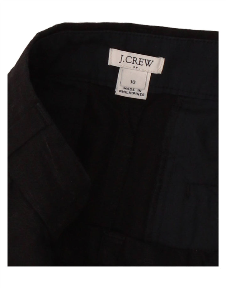 J. CREW Womens Chino Shorts US 10 Large W34 Black Linen Vintage J. Crew and Second-Hand J. Crew from Messina Hembry 