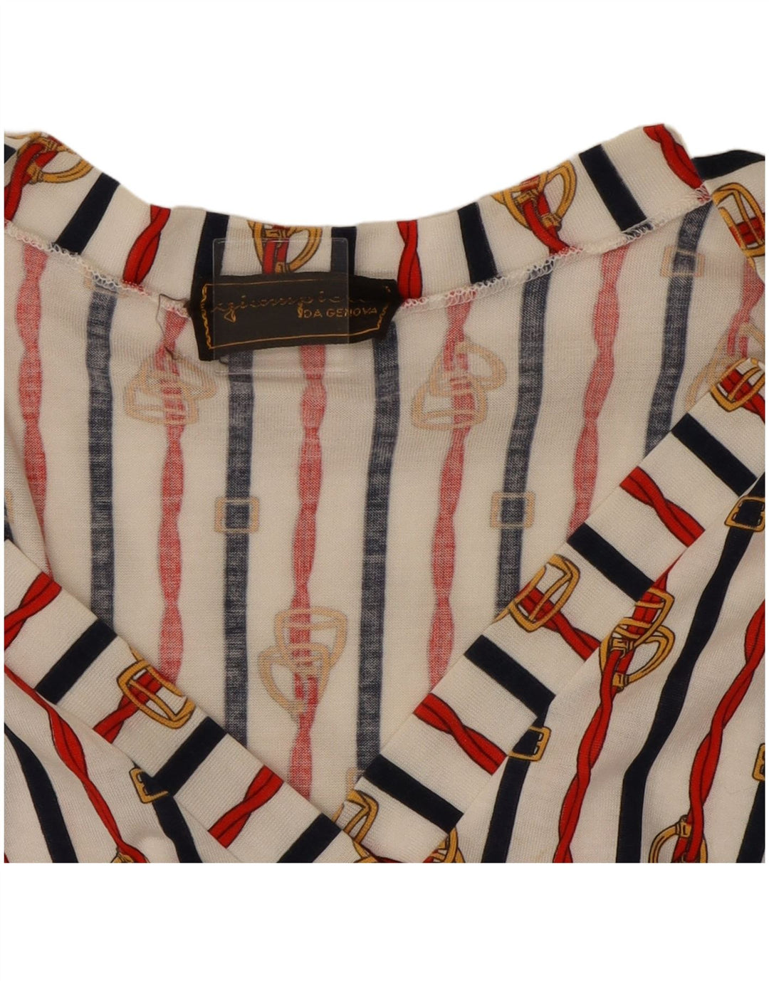 VINTAGE Womens A-Line Dress UK 14 Medium Multicoloured Striped