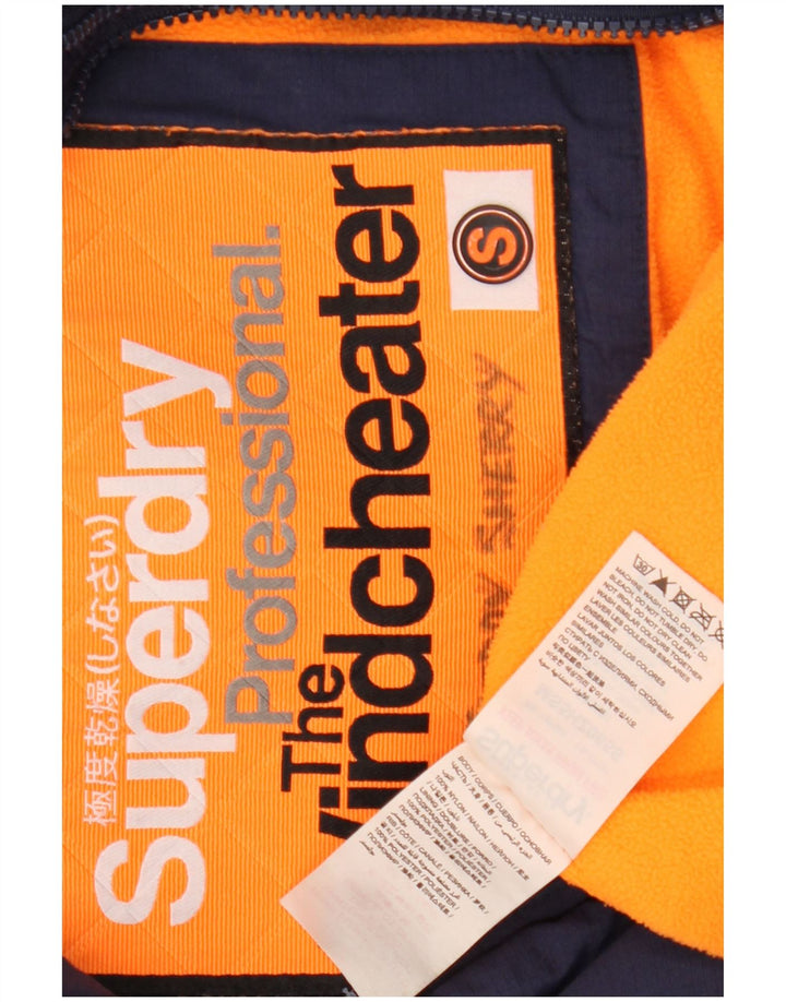 Superdry Herre The Windcheater Windbreaker Jacket UK 36 Small Navy Blue