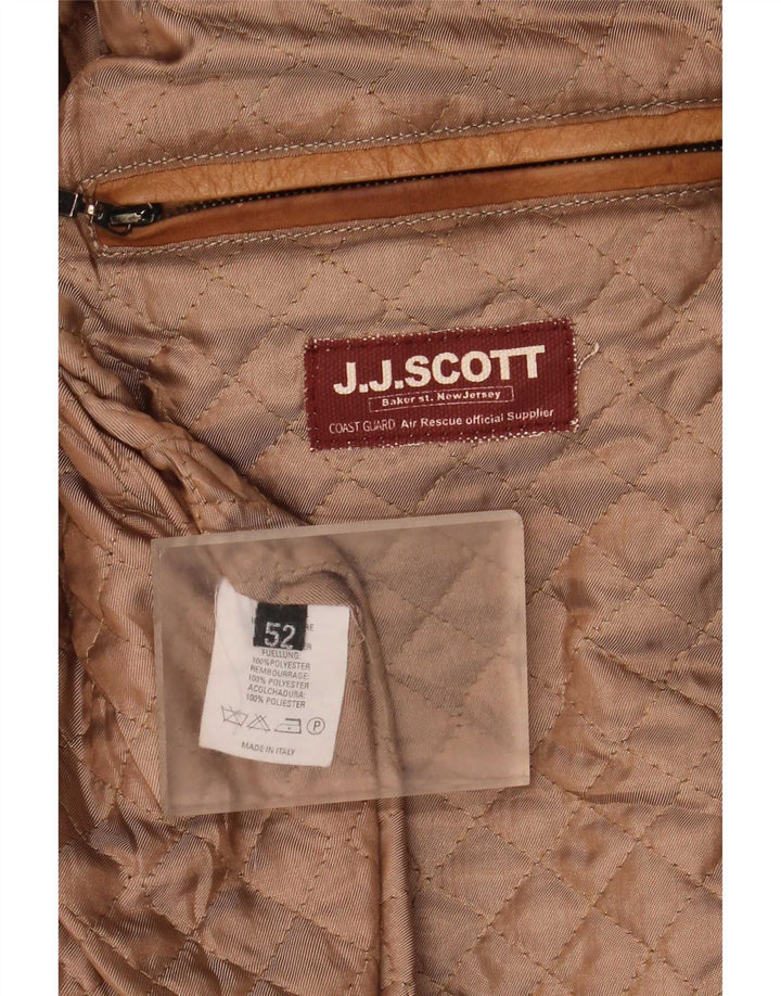 J.J.Scott Herre Læderjakke IT 52 XL Beige