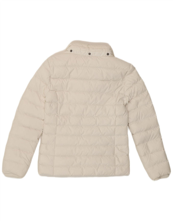 Tommy Hilfiger Dame Polstret Jakke UK 6 XS Hvid Polyester