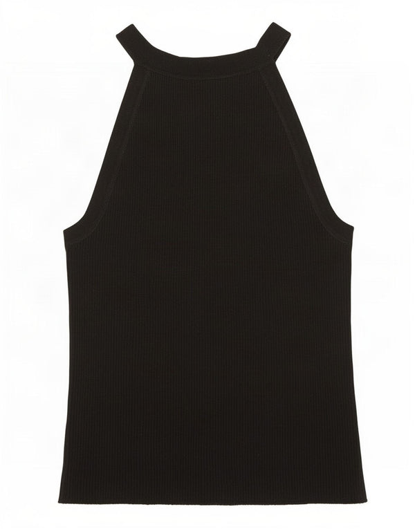 Zara Dame Halter Top UK 8 Small Black