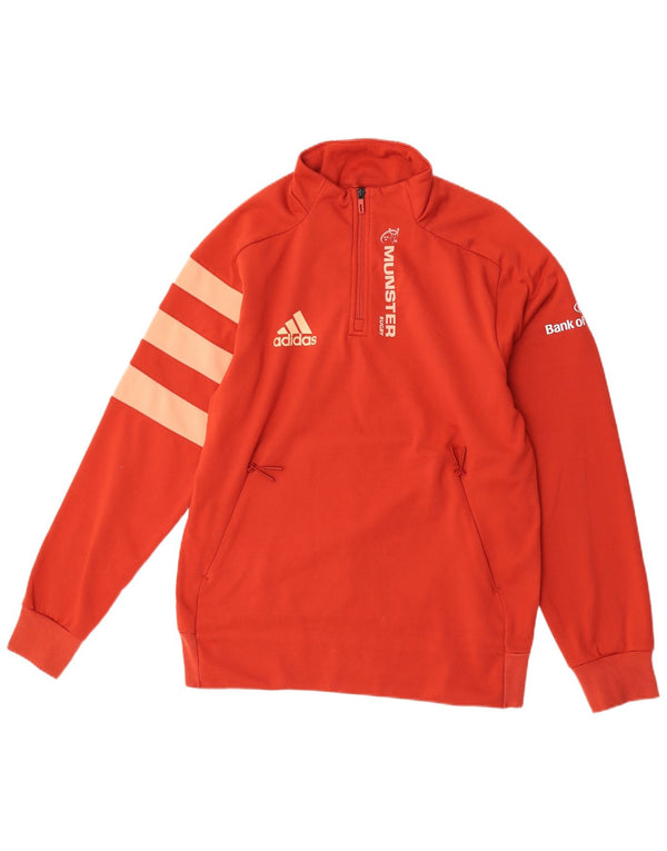 Adidas Herre Munster Rugby Graphic Sweatshirt Jumper Large Orange