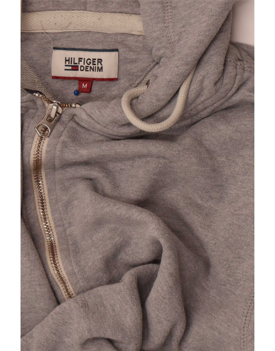 Tommy Hilfiger Herre hættetrøje med lynlås mellemgrå
