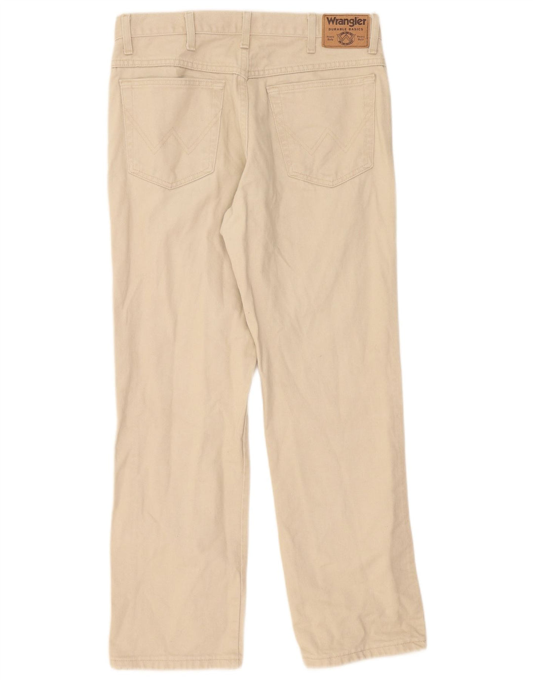 Wrangler Straight Jeans til mænd W34 L30 Beige Bomuld