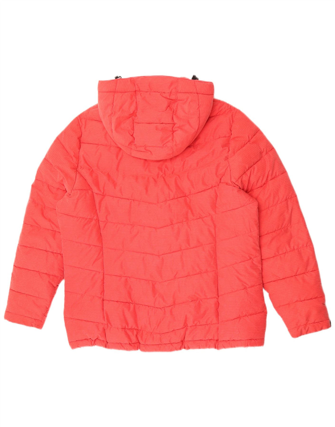 Killtec Dame Hætte Oversized Polstret Jakke UK 18 XL Rød Polyester