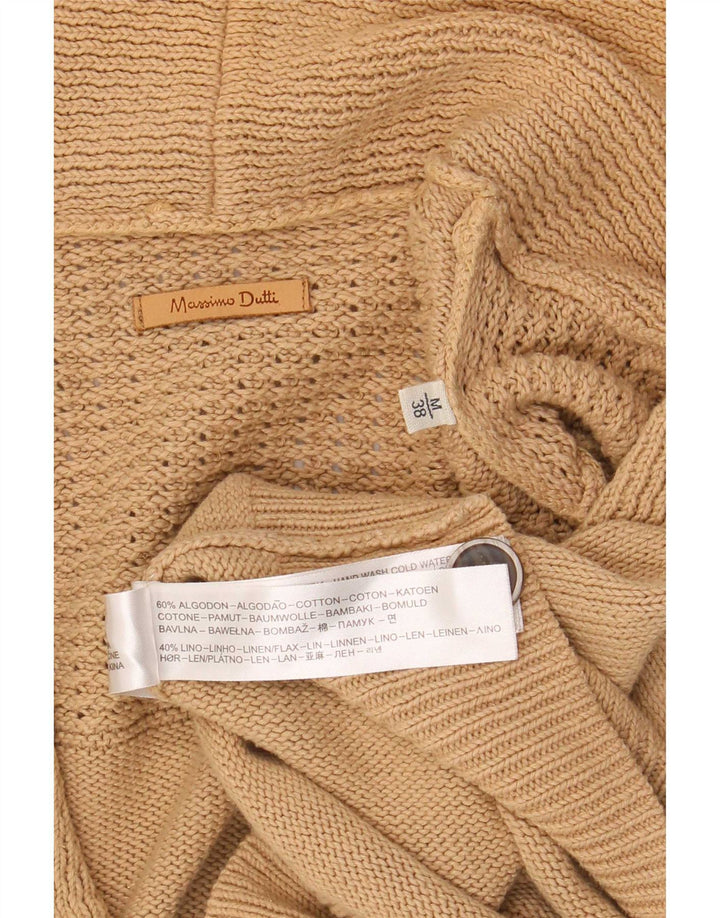 Massimo Dutti Herre Cardigan Sweater Medium Beige Bomuld