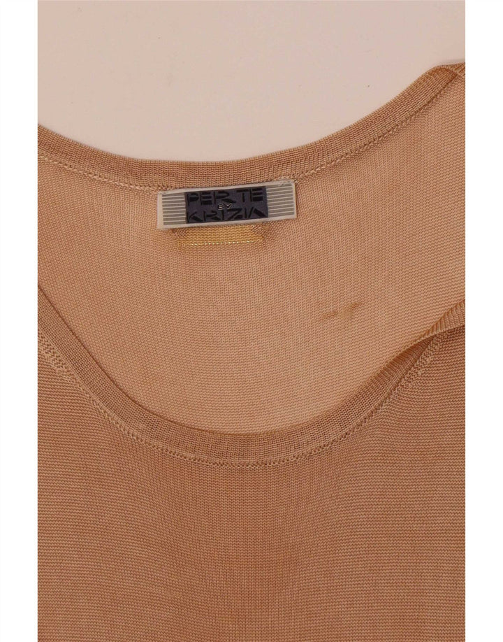 Perte by Krizia Damevest Top UK 14 Medium Beige