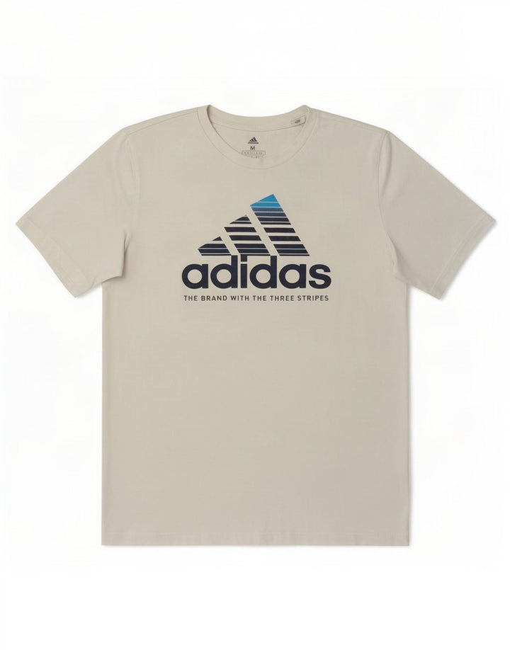 Adidas Grafisk T-shirt top til mænd Medium hvid bomuld