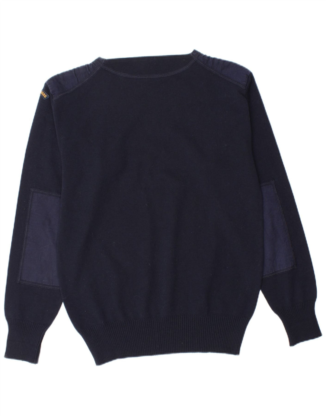 Paul & Shark Herre Boat Neck Jumper Sweater Medium Navy Blue Uld