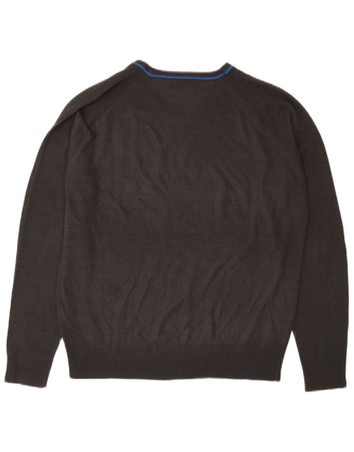 KAPPA Herre V-hals sweater Medium Grå Akryl