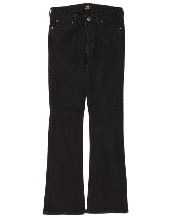 Lee Womens Hoxie Bootcut Jeans W28 L31 Sort bomuld