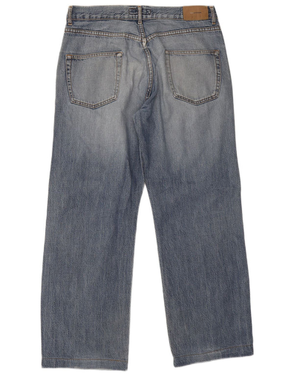 Zara Straight Jeans til mænd EU 46 XL W36 L29 Blå Bomuld