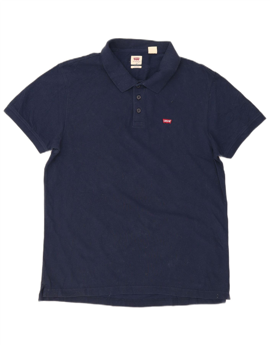Levi's Herre Standard Fit Polo Shirt Stor Marineblå Bomuld