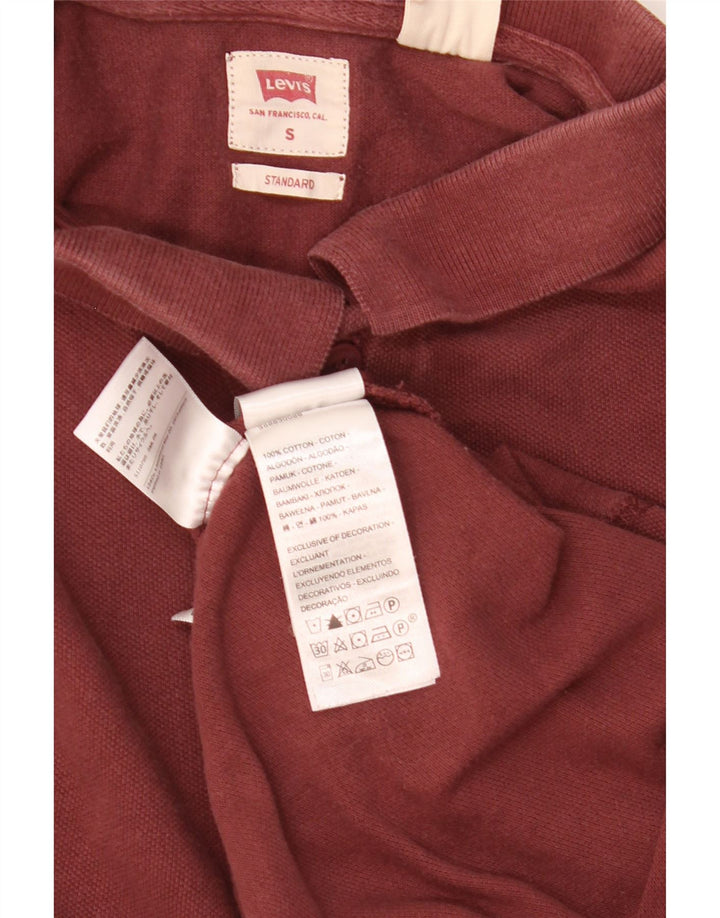 Levi's Standard poloshirt til mænd Lille rødbrun bomuld