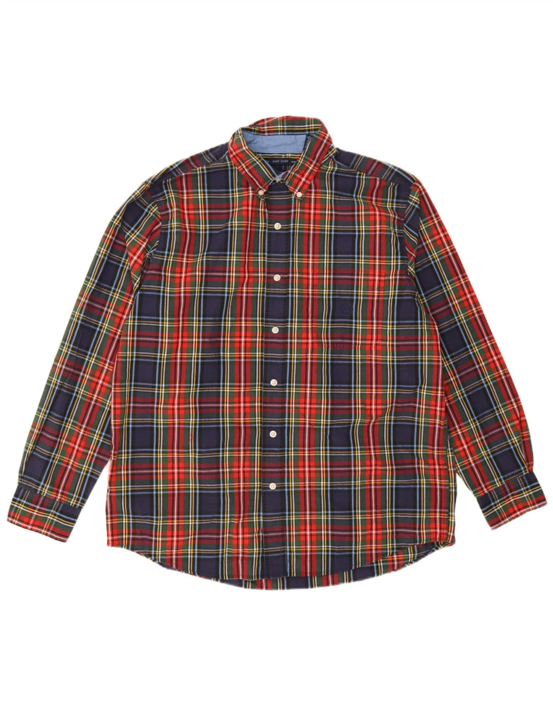 Chaps Herreskjorte Stor Flerfarvet Plaid Bomuld