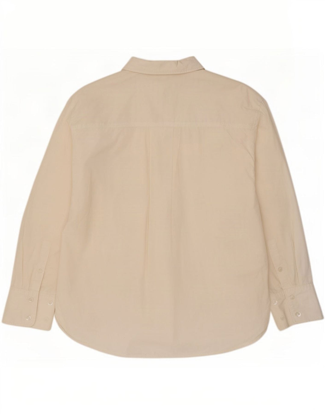 Zara Dame Oversized skjorte UK 14 Medium White Bomuld