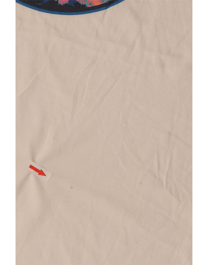 Billabong Herre Grafisk T-Shirt Top Medium Hvid Bomuld