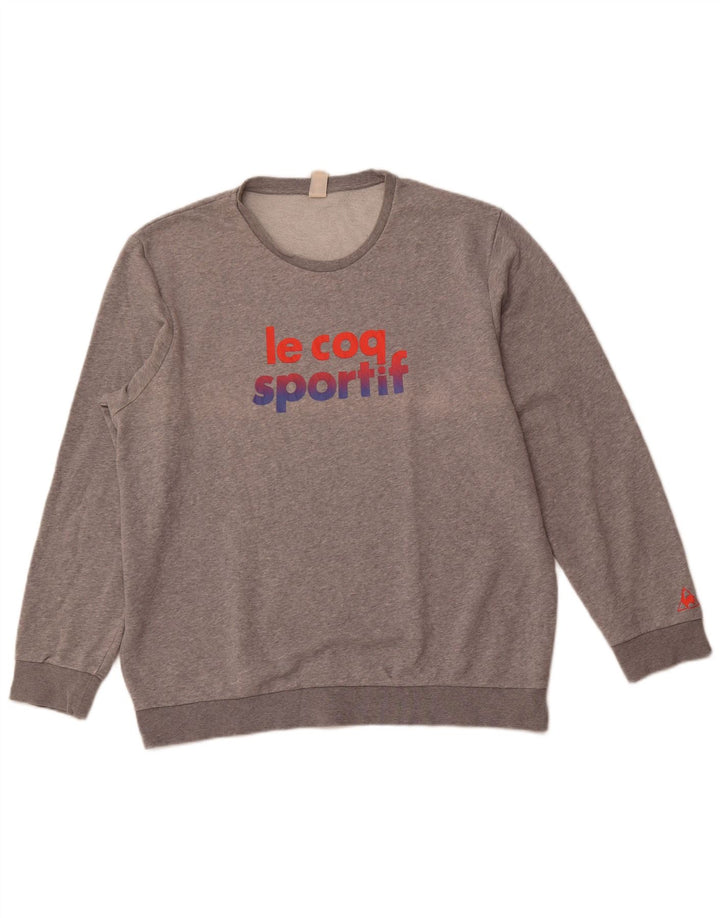 LE COQ SPORTIF Grafisk sweatshirt til mænd 2XL Grå bomuld