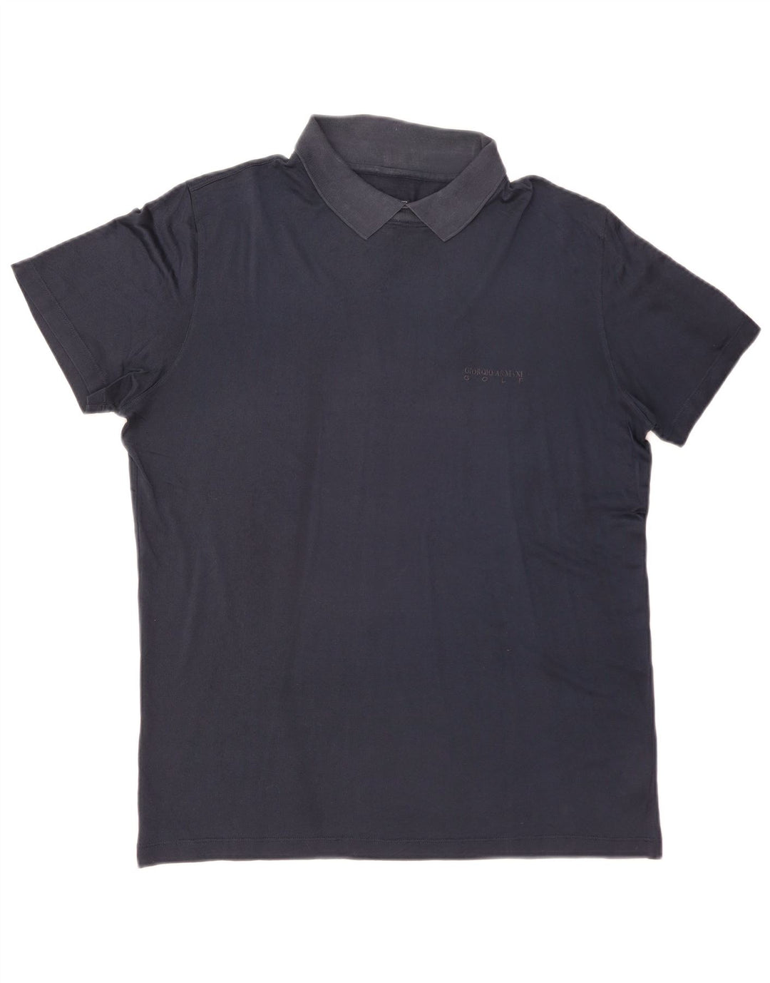 GIORGIO ARMANI Poloshirt til mænd IT 50 Medium Marineblå Silke