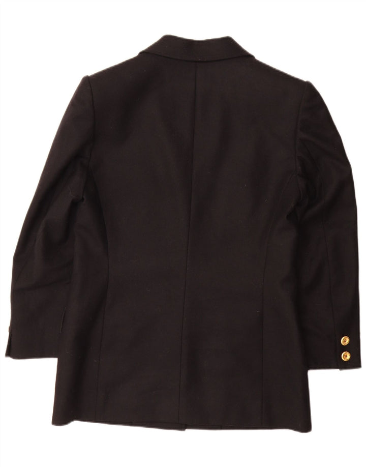 Giorgio Grati Dame 2-knaps blazerjakke IT 44 Medium Sort Uld