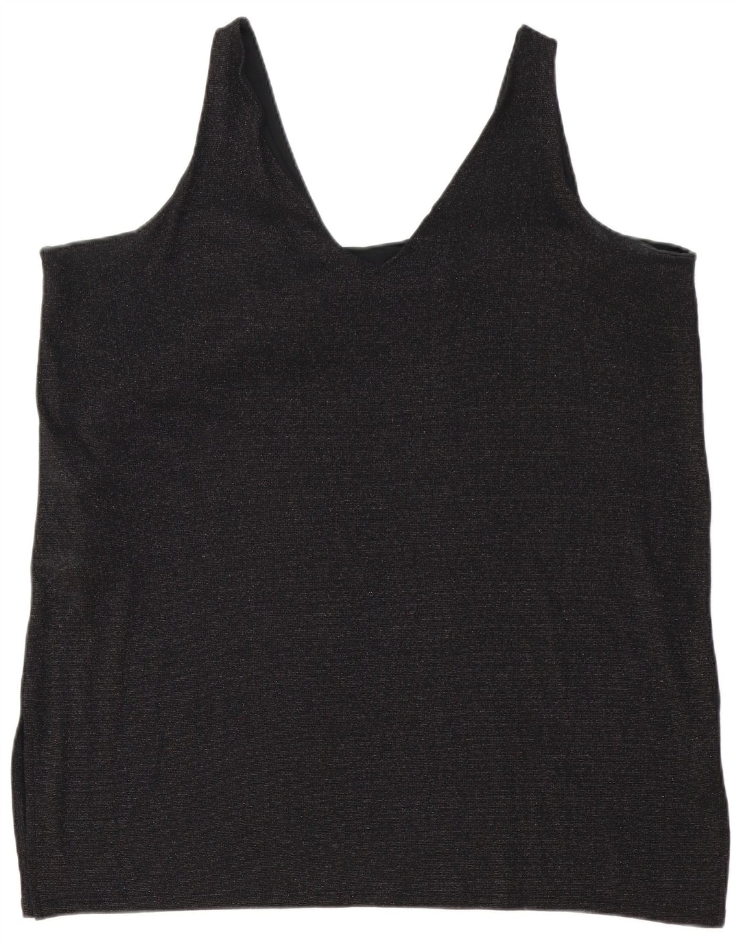 Marks & Spencer Dame Ærmeløs Tunikakjole UK 24 4XL Sort Polyester