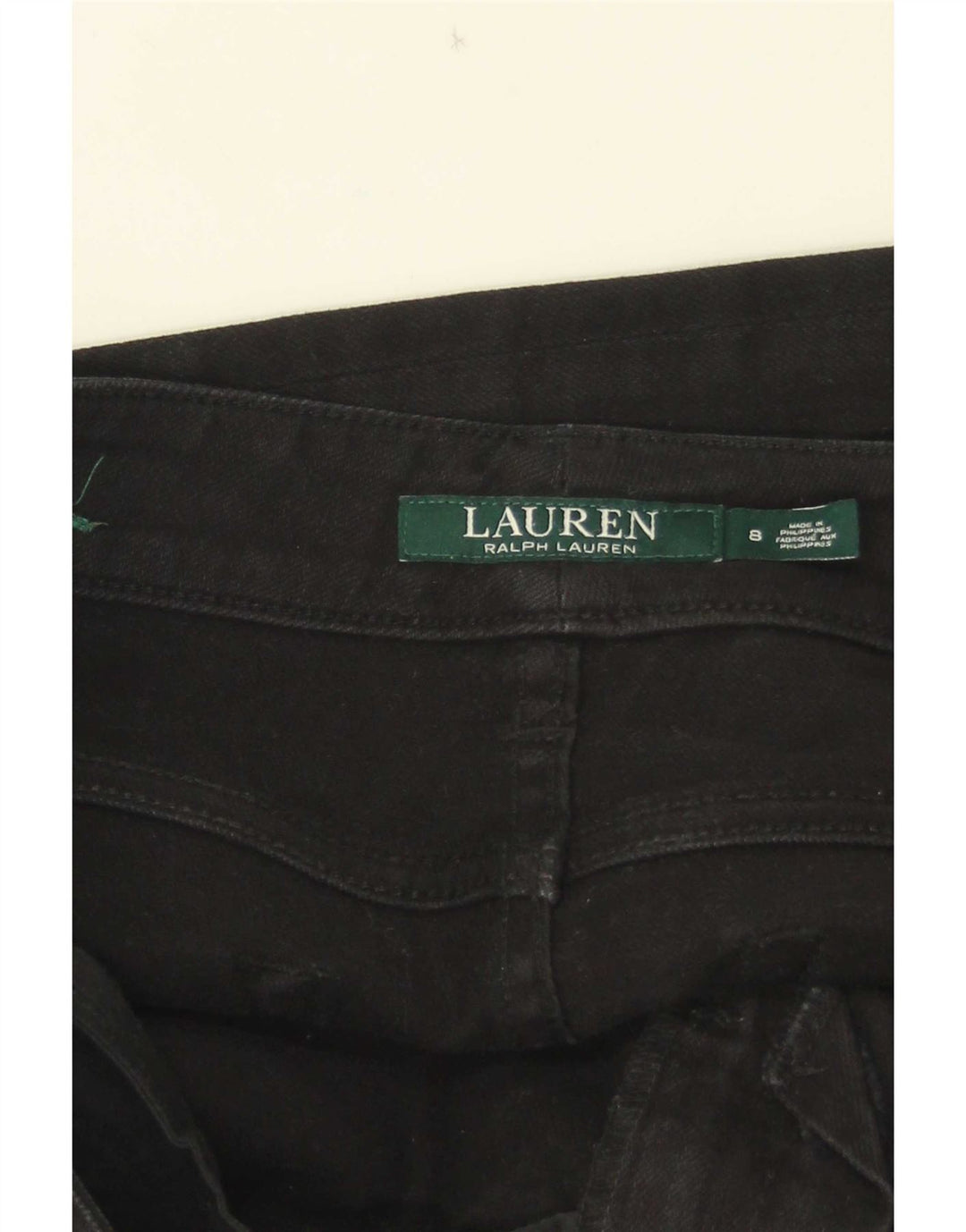 Ralph Lauren Dame Slim Jeans US 8 Medium W33 L31 Sort Bomuld