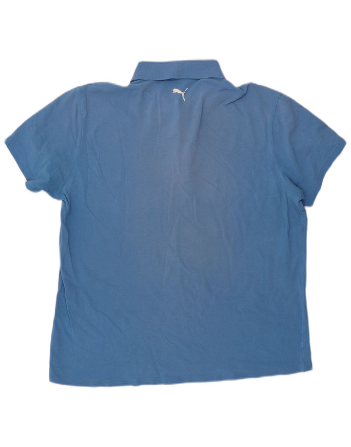PUMA Poloshirt til mænd XL Blå Bomuld
